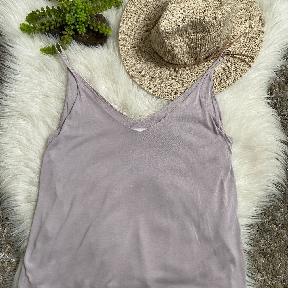 Talula Aritzia Layered Lavendar Tank Top Size S